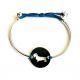 Bracelet  jeton 20 mm chien teckel finition comprise