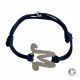 Bracelet lettre B (lettre au choix) sur mesure