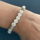 Bracelet marraine perles naturelles (mot au choix)