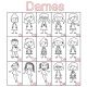 Bracelet rectangle 19x30 mm dessin famille